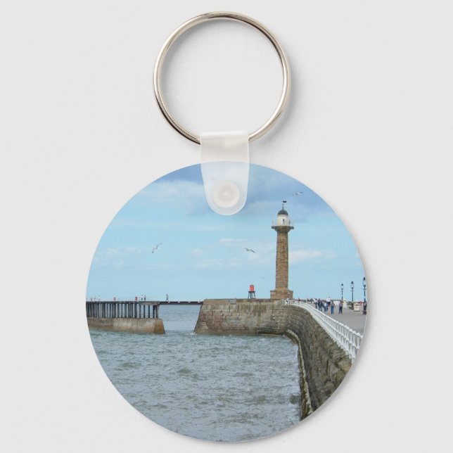 Whitby in North Yorkshire, England. Key Ring (Front)