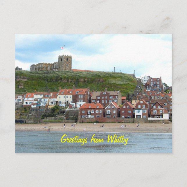 Whitby in North Yorkshire, England. Postcard (Front)
