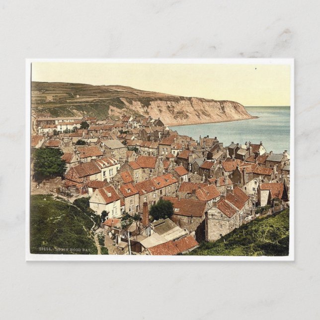 Whitby, Robin Hood's Bay, Yorkshire, England rare Postcard (Front)