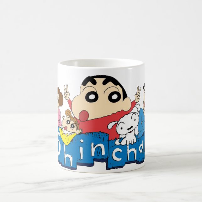 White 11 oz Classic White Mug shinchan desaint (Center)