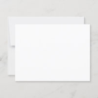 White 5.6" x 4.25" Semi-Gloss Wedding Invitation
