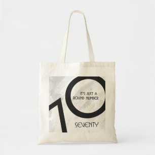 White 70 Decade Birthday Tote Bag
