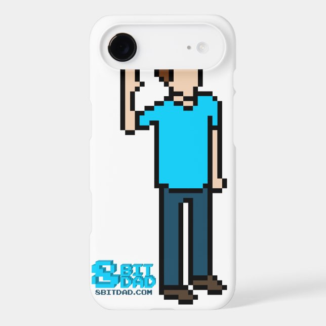 White 8-bit iPhone 4 Case (Back)