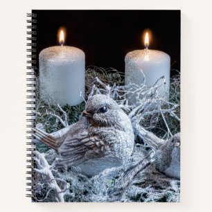White Advent Wreath Notebook