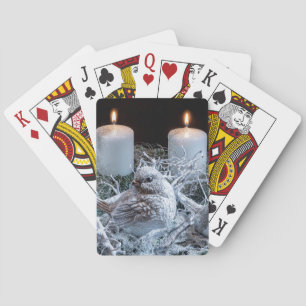 White Advent Wreath Playing Cards