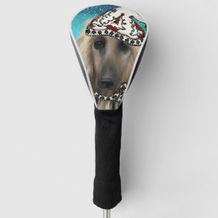 White Afghan Hound    Golf Head Cover