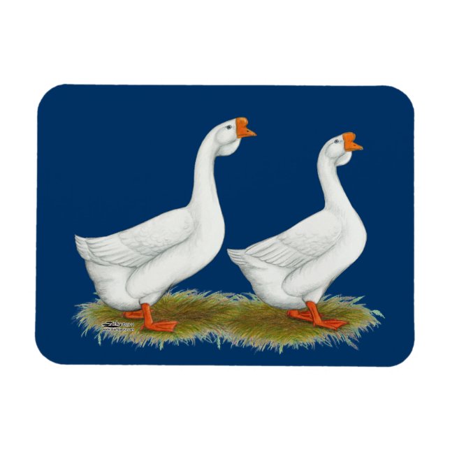 White African Geese Magnet (Horizontal)