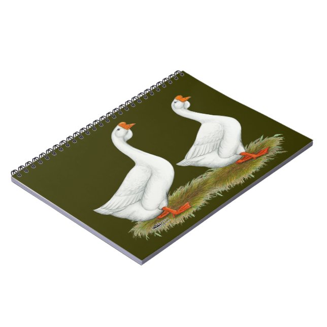 White African Geese Notebook (Left Side)