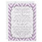 White & African Violet Chevron Stripes Wedding