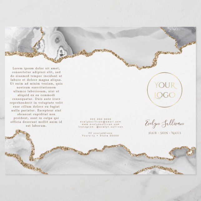 white agate brochure (Front)