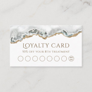 White agate loyalty card
