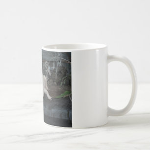 white alligator coffee mug