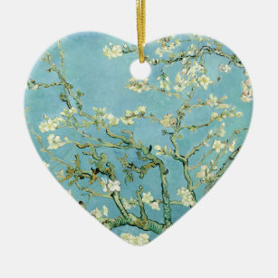 White almond blossom by Vincent Van Gogh Ceramic Ornament