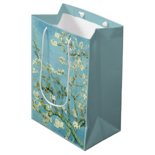 White almond blossom by Vincent Van Gogh Medium Gift Bag