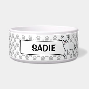 White American Bulldog With Pet's Name