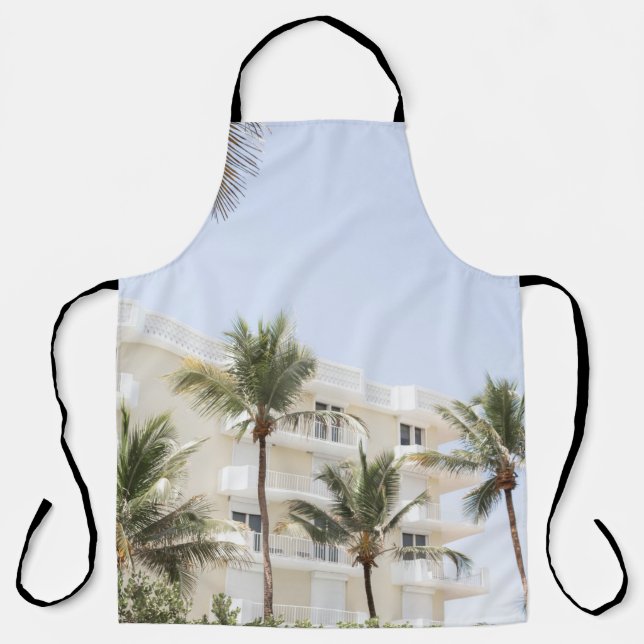 WHITE AND BEIGE BUILDING APRON (Front)