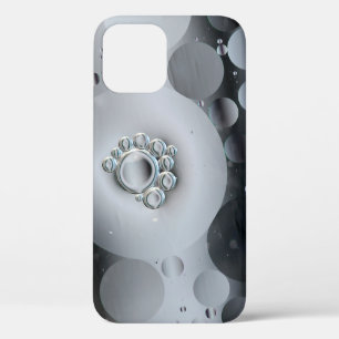 White and black ceramic plate iPhone 12 case