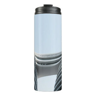 WHITE AND BLACK CONCRETE BUILDING UNDER BLUE SKY D THERMAL TUMBLER