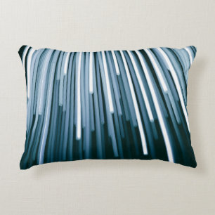 White and black digital decorative cushion