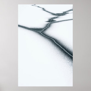 White and black drawing illustration poster