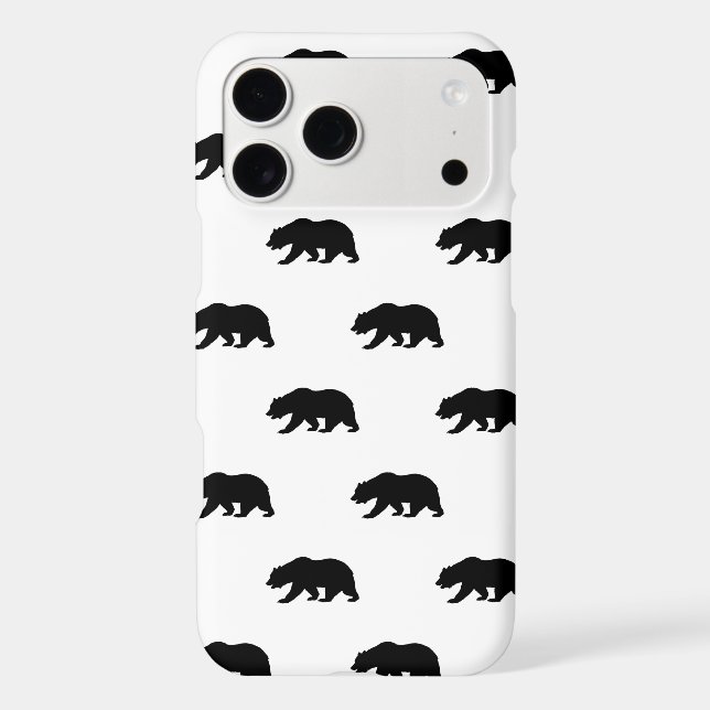 White and Black Grizzly Bear Pattern (Back)