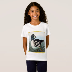 White and Black mallard ducks swimming in water T-Shirt