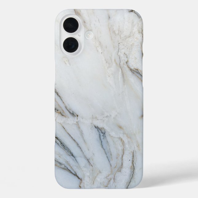 White and Black Marble Case-Mate iPhone Case (Back)