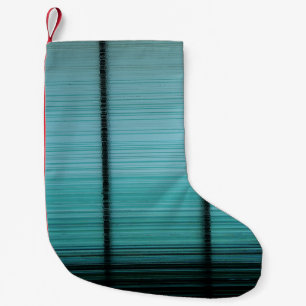 White and black metal rod small christmas stocking