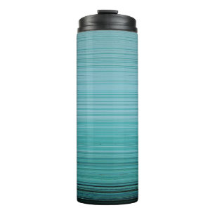 White and black metal rod thermal tumbler