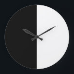 White and black modern large clock<br><div class="desc">Our design is the best choice for you</div>