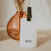 White and Black | Modern Monogram