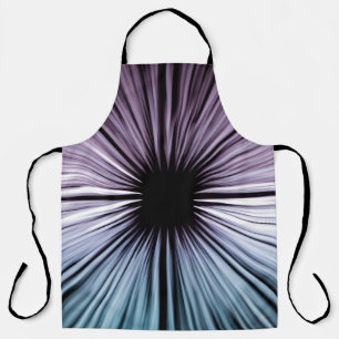 White and black optical illusion illustration apron