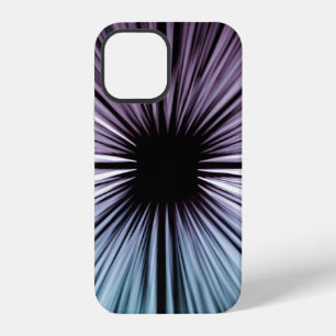 White and black optical illusion illustration iPhone 12 case