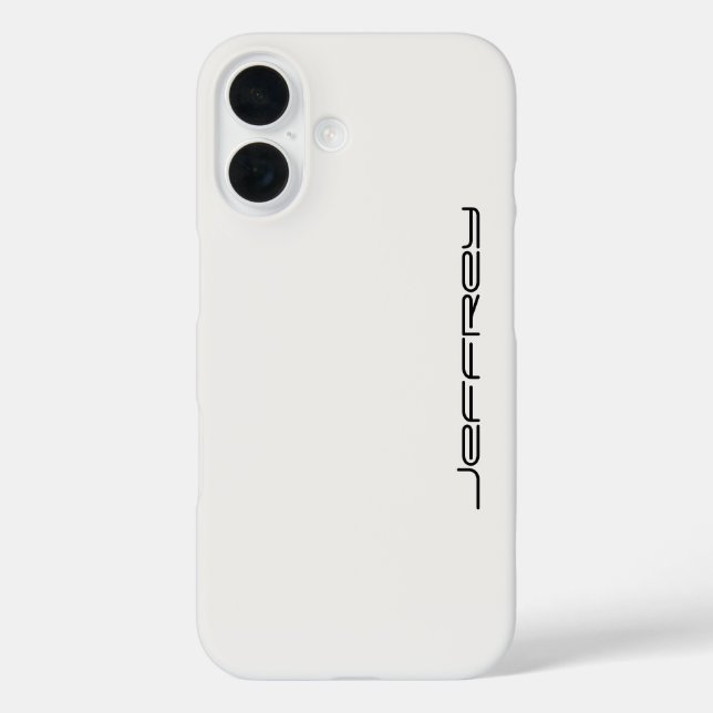 White and Black, Personalised Name,  Case-Mate iPhone Case (Back)
