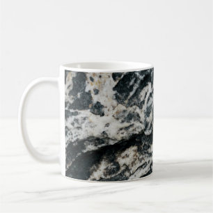 White and black rock formation coffee mug