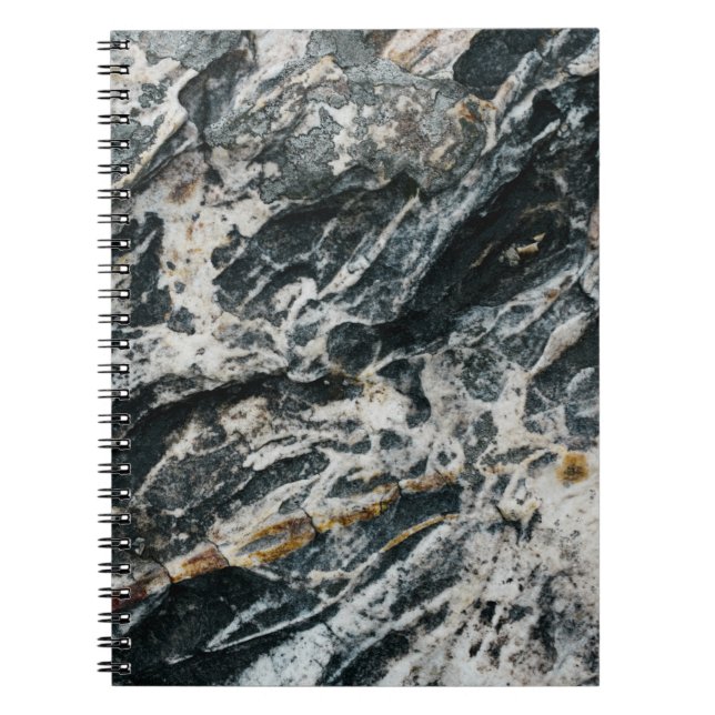 White and black rock formation notebook (Front)