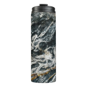 White and black rock formation thermal tumbler