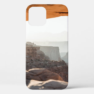 WHITE AND BLACK ROCK FORMATION UNDER BLUE SKY DURI iPhone 12 CASE