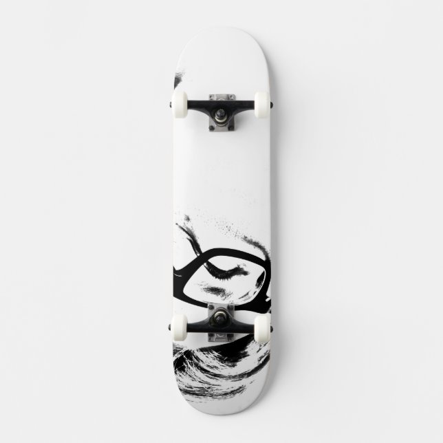 White and Black Skateboard (Front)