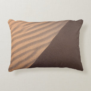 White and black stripe textile decorative cushion