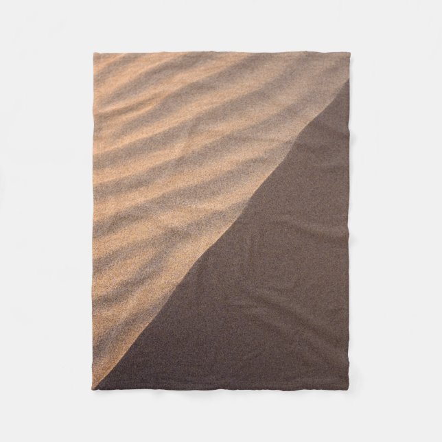 White and black stripe textile fleece blanket (Front)