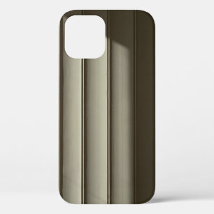 White and black striped textile iPhone 12 case