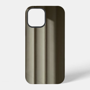 White and black striped textile iPhone 12 case