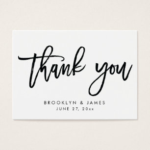 White And Black Wedding Favour Tags Cards