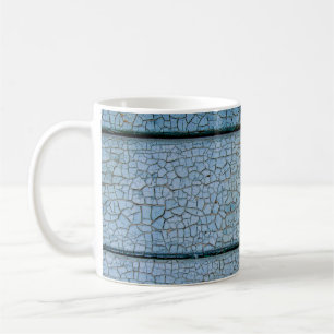 White and black wooden board coffee mug