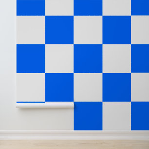 White and Blue Chess Wallpaper
