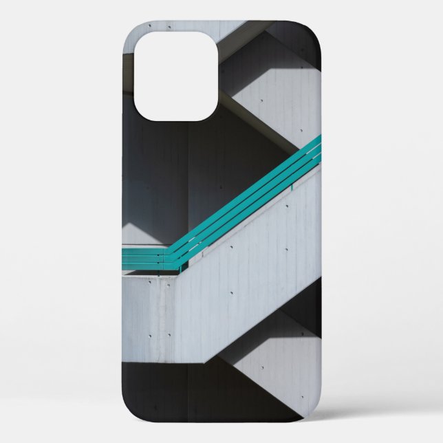 WHITE AND BLUE CONCRETE BUILDING Case-Mate iPhone CASE (Back)