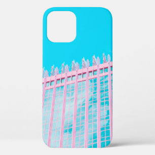WHITE AND BLUE CONCRETE BUILDING UNDER BLUE SKY iPhone 12 CASE
