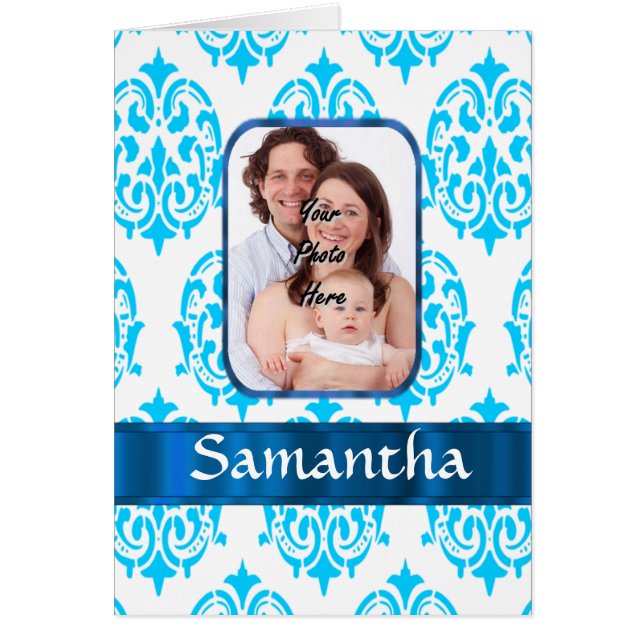 White and blue damask (Front)