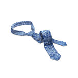 White And Blue Floral Paisley Pattern Neck Tie<br><div class="desc">Elegant white vintage floral damasks pattern over the blue changeable background colour. Adjustable size of the print and background colour. If you need any help customising any of my designs,  contact ArtOnWear designer. Free text formatting with live help is available by request.</div>